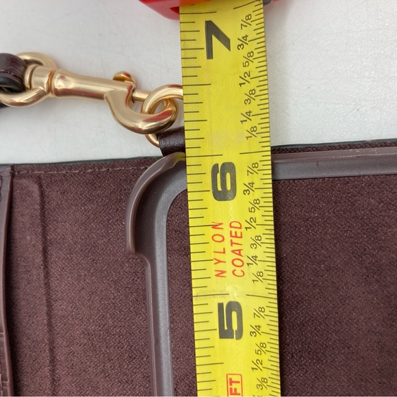 Coach Monogram Floral Leather and Canvas Cellphone Case Wallet for iPhone - Picture 7 of 7